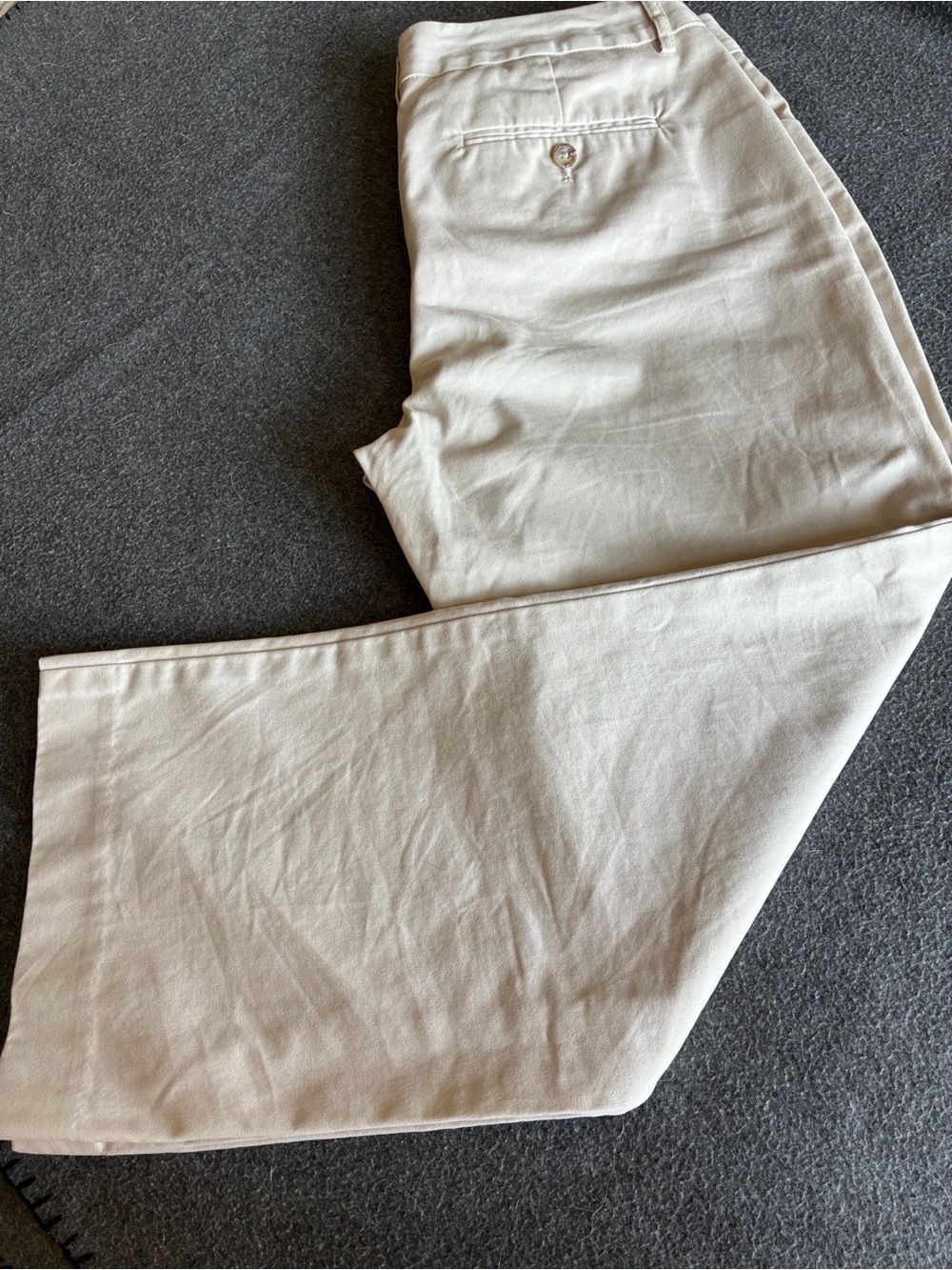 Express Editor Sz 8 Woman’s ivory/Cream Ankle Pants - Picture 7 of 9